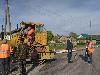 Идёт ремонт дороги в Колянуре